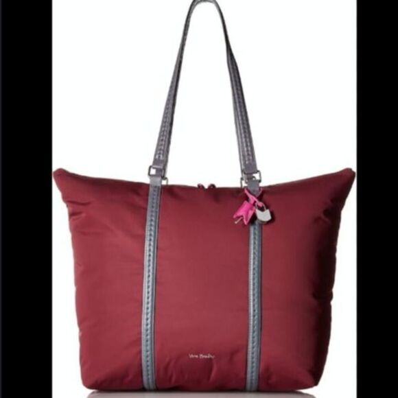 Vera Bradley Midtown Tote Burgundy - Picture 1 of 11